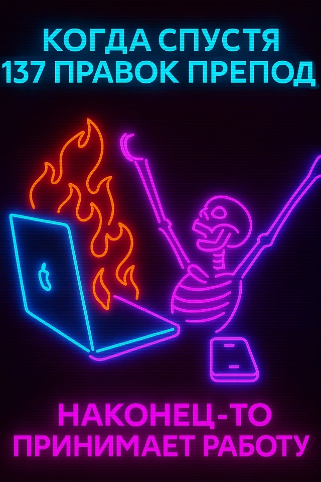 После всех правок на диплом мне в жизни ничего не страш...