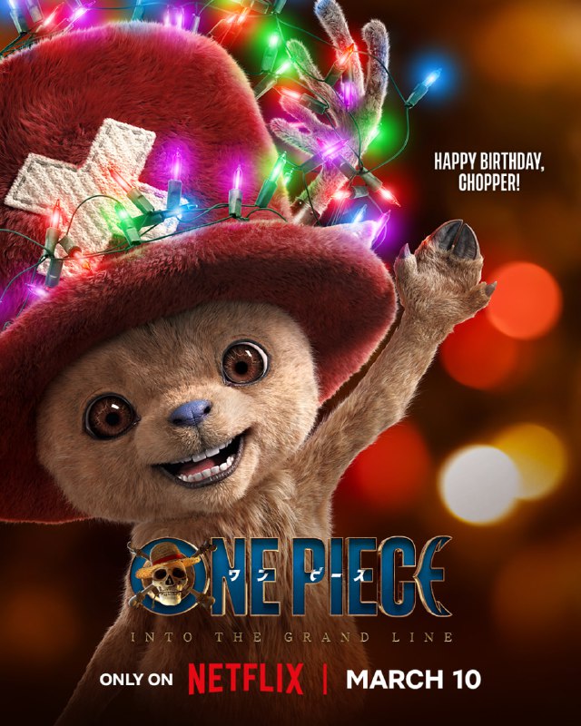 🎉Новый постер лайф-экшн сериала «Ван Пис» ко дню рождения Чоппера