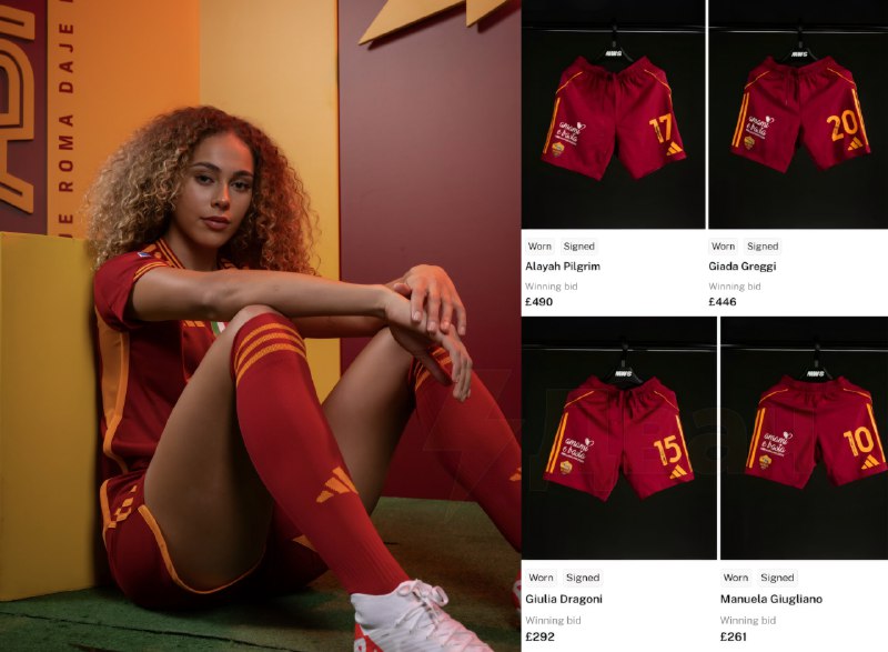 Итальянский ФК «Рома» начал продавать ношеные шорты своих футболисток
Ценник на них даже выше, чем
