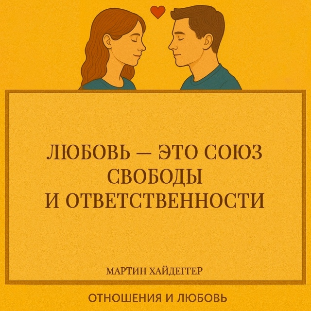 Хайдеггер говорит о том, что любовь не существует без в...