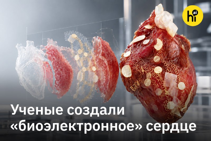 💻 Ученые создали «биоэлектронное» сердце с человеческими клетками
Исследователи из Тель-Авивского у