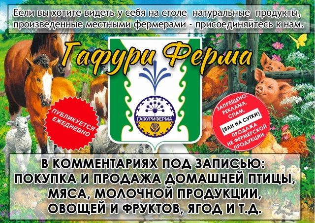 ГАФУРИФЕРМА - проект, направленный на развитие сельско...