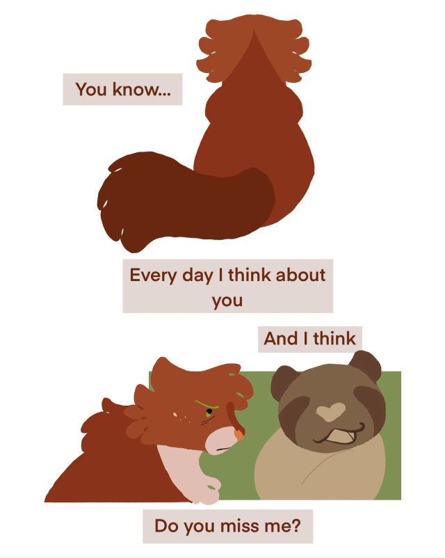 «Ты знаешь…
Каждый день я думаю о тебе,
и думаю:
скучае?...