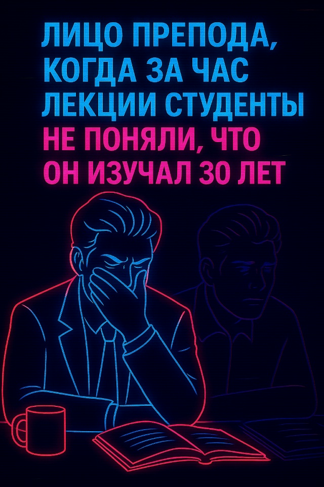 А перед экзаменом студент усваивает это же за 10 минут