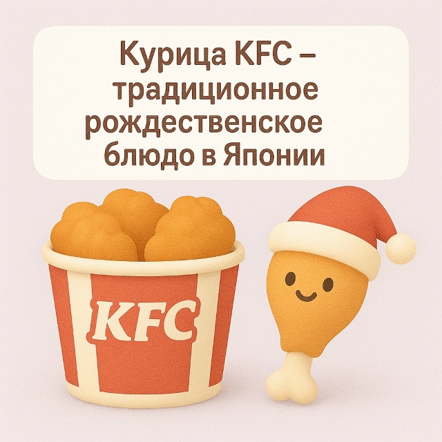 🍗 Рождество по-японски — с KFC
В Японии курица из KFC ста...