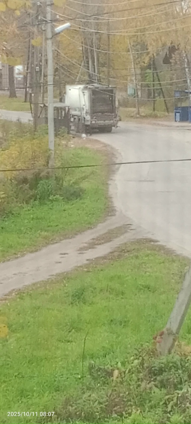 Сегодня утром около башни видела такую картину,приеха?...