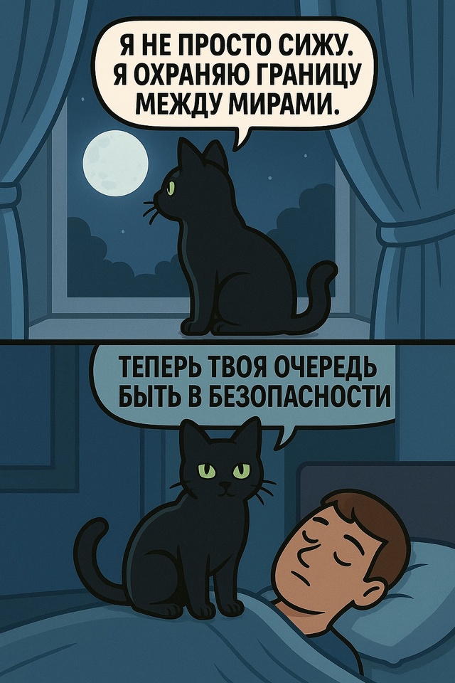 Ночная стража: когда в доме есть магический кот