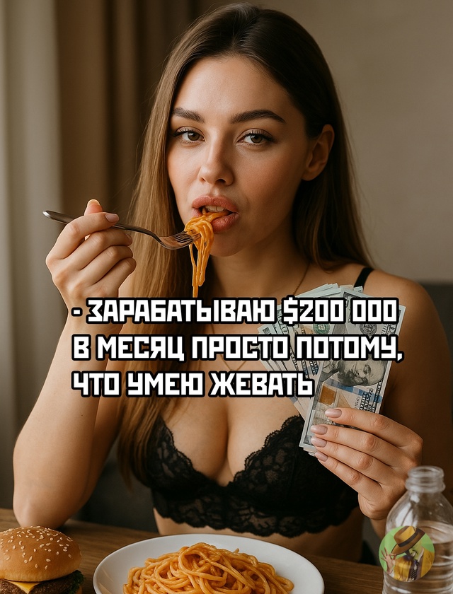 200 тысяч долларов в месяц — на жвачке... чужой.
Онлифанщ...