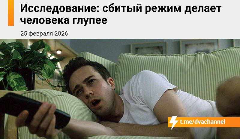 Учёные доказали, что сбитый режим сна реально делает человека тупее
Если всю рабочую неделю встават