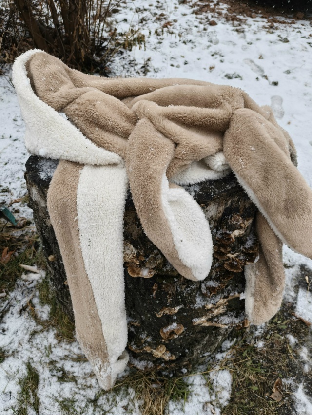 Кто потерял заячью шкуру🙂 (это шапка). Лежит во дворе у...