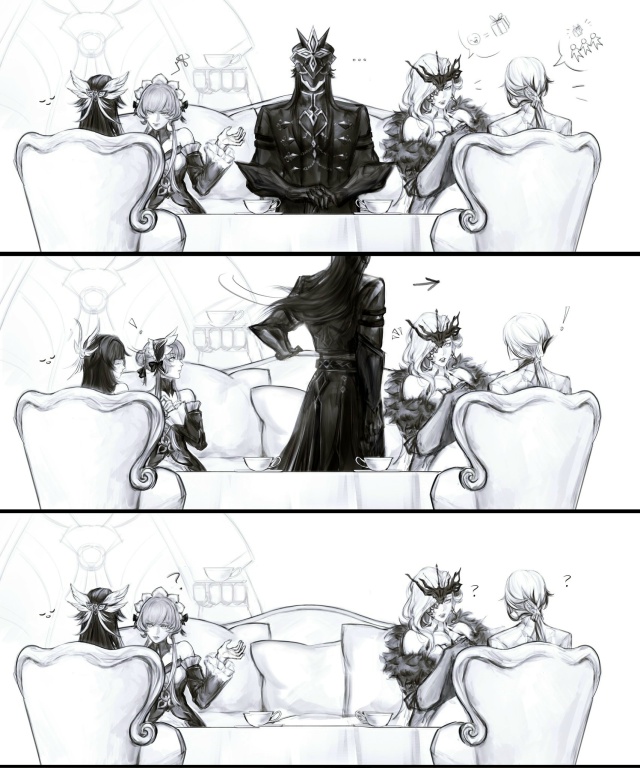 — Чаепитие не начнется, пока все его участники не буду?...