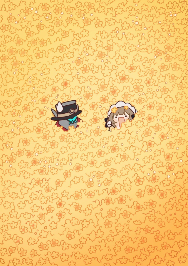 — И снова малыши из Геншина в поле цветочков на обои дл...