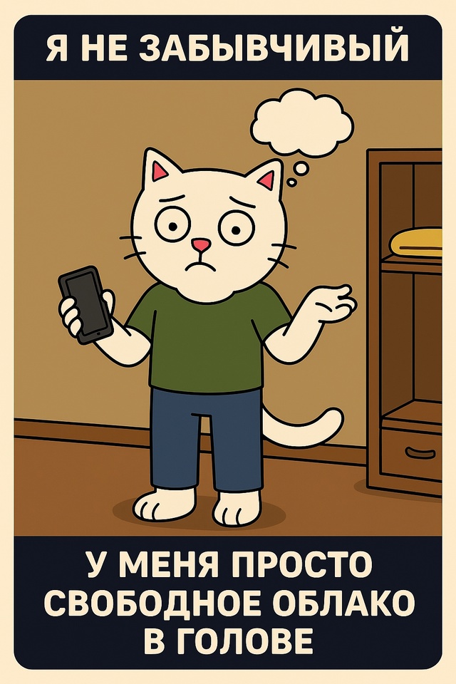 Открыл шкаф. Зашёл на кухню. Посмотрел в телефон. И… вс?...