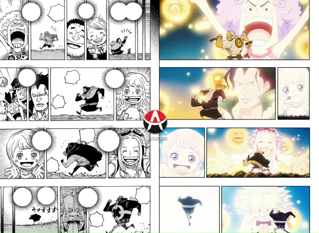 ☠ Сравниваем «Ван-Пис»: манга х 1136 и 1137 серии [Kuma Flashback EN...