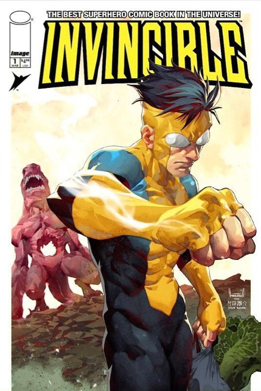 👊На новой обложке комикса «Неуязвимый» — отсылка к «Ванпанчмену»!