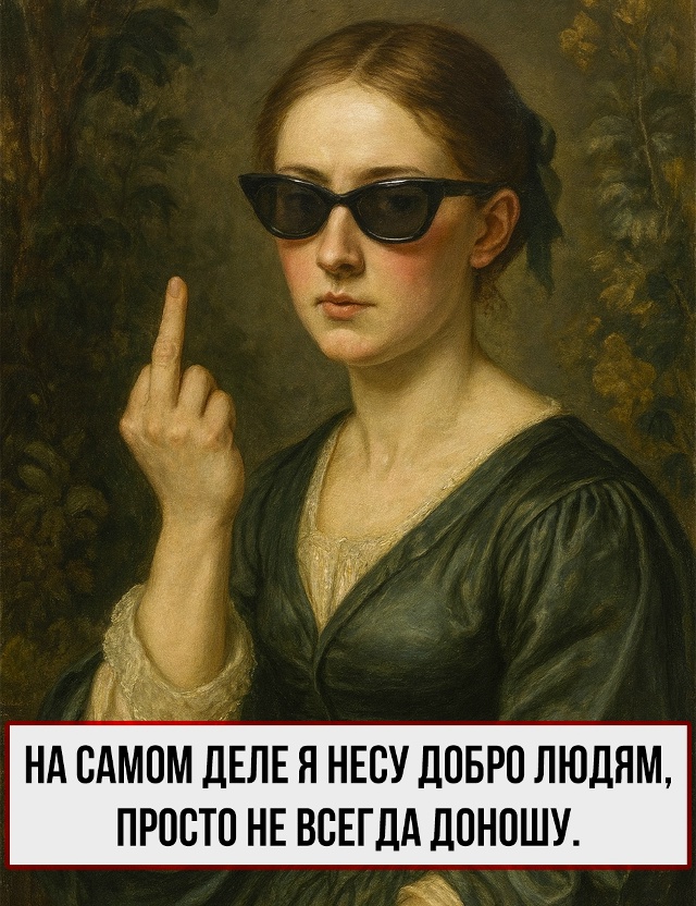 Моя доброта сегодня на переучёте.