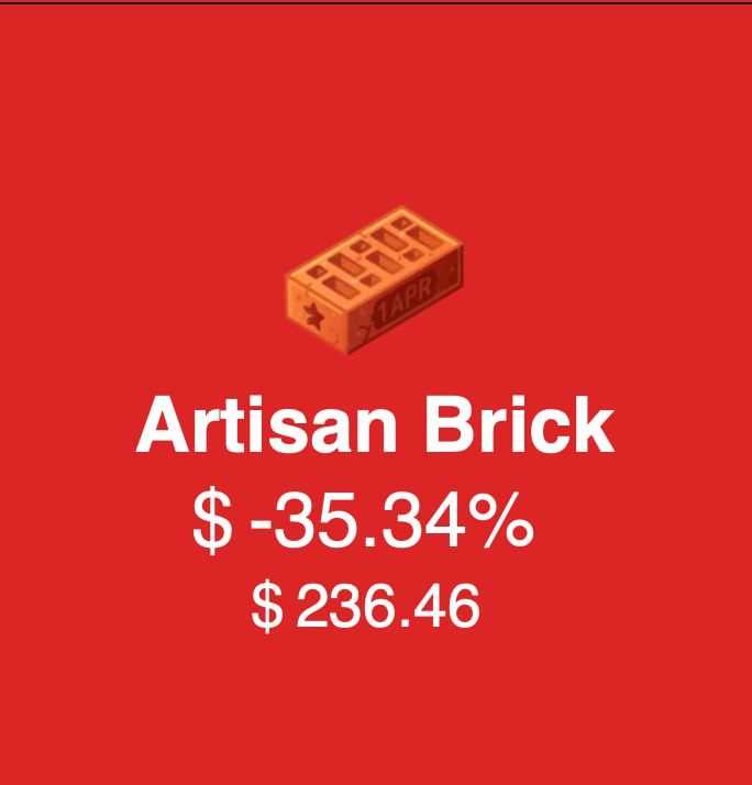 Больше всех конечно же упали кирпичи. И тут еще не учитывается премаркет, где они еще в 2 раза дорож