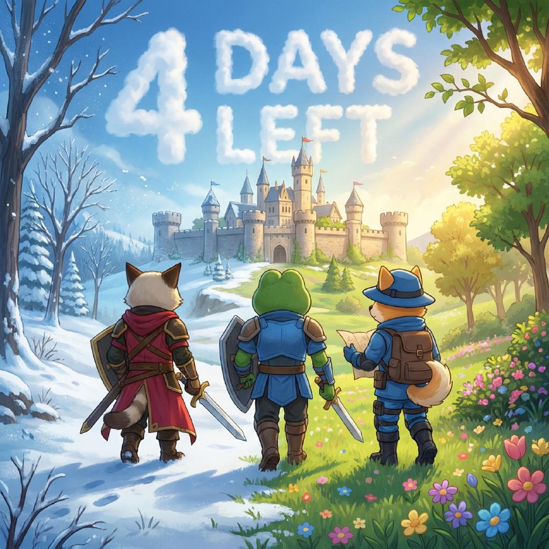 #Fomo_Fighters ⚔️
📣 ОСТАЛОСЬ 4 ДНЯ
Друзья, до конца 2-го сезона Clan Wars в FOMO Fighters остается