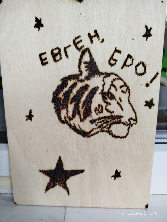 Я сегодня пол дня выжигал но круто же ?