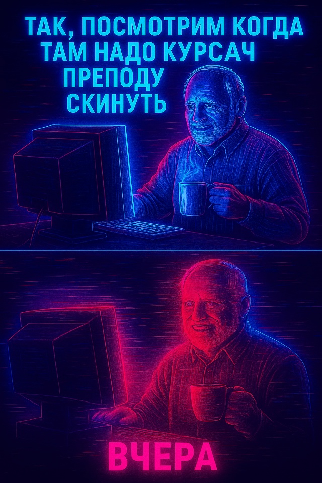 Отлично, до сдачи ещё год