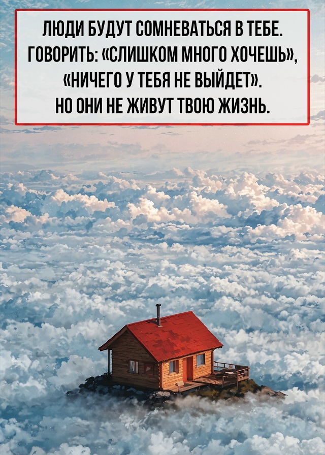 Глупо отказываться от мечты, просто потому что кто-то с...