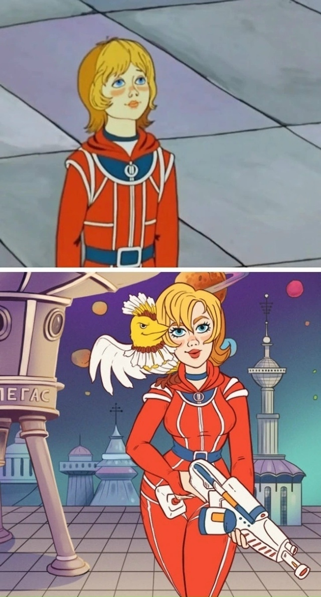 Как выглядели бы выросшие персонажи мультиков из наше?...