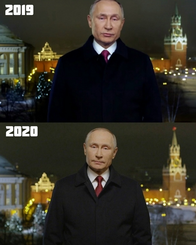 Как менялся Владимир Путин за 20 лет новогодних обращен...