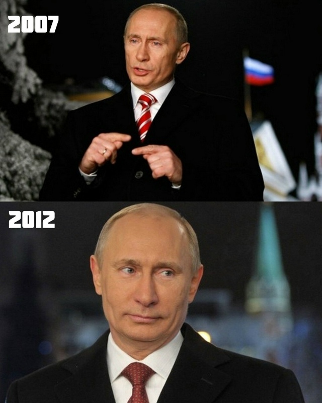 Как менялся Владимир Путин за 20 лет новогодних обращен...
