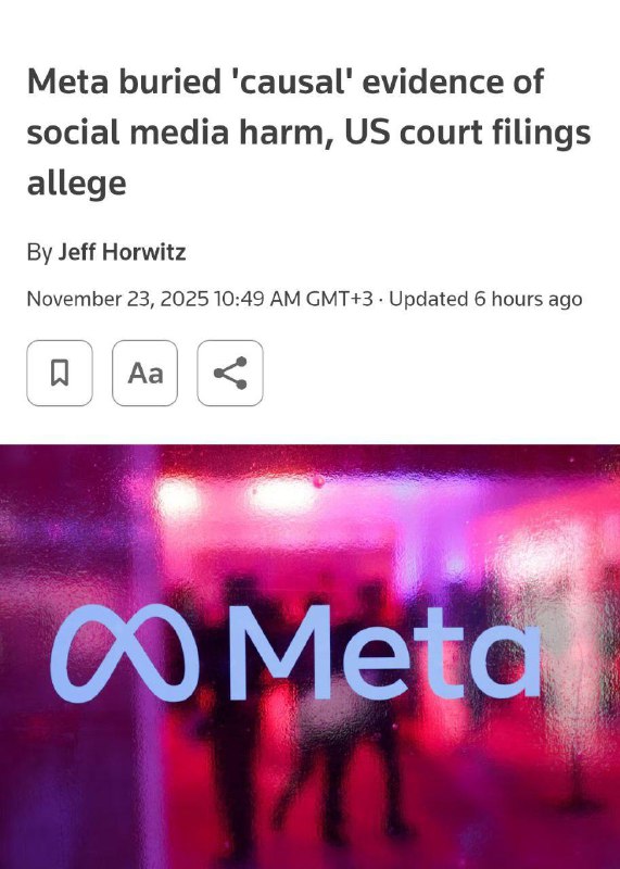 Meta* скрывала данные о вреде Facebook и Instagram для психики.
В 2020 году компания провела экспе