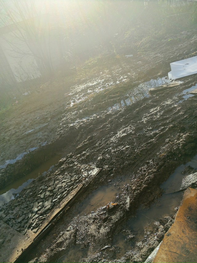 Вот такая дорога к мусорному контейнеру на пролетарск?...