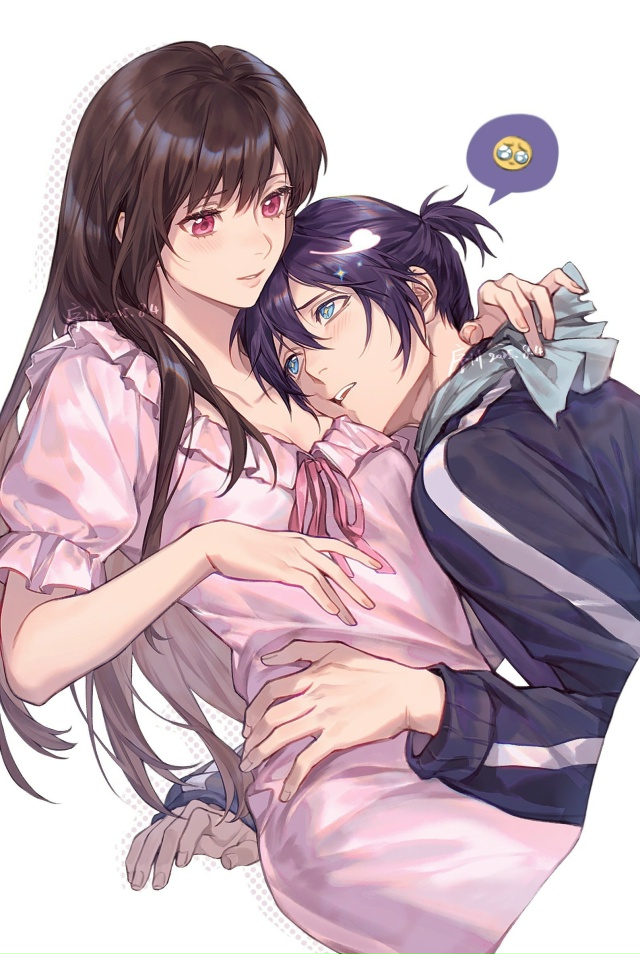 💖 В ночь с Хиёри и Ято от xuchuan.
#арт@advance_empire | #Noragami