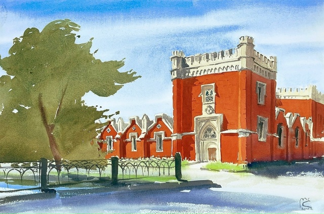 Петергоф в живописи
Элеонора Миль. Готические конюшн...