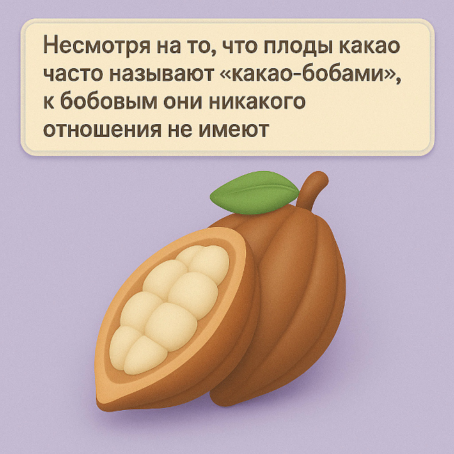 Несмотря на то, что плоды какао часто называют «какао-б...