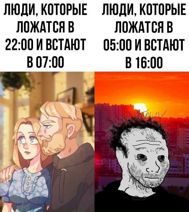 В выходные люди делятся на два типа
Какой ты?