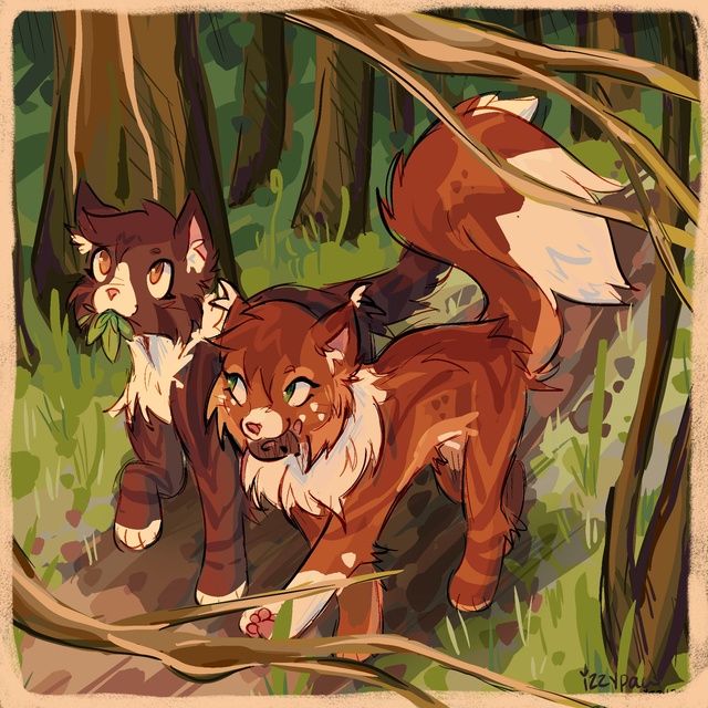 Листвичка и Белка
© izzypaw
#KV_ZZ_ART