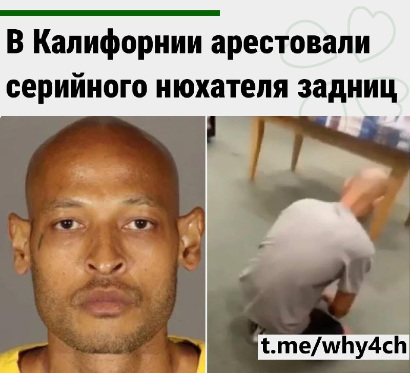 36-летний Кализ Каррон Краудер был задержан после того, как преследовал женщину и нюхал её зад
Он у