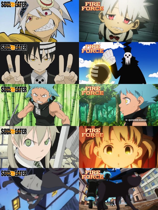 ⚡️В финале аниме «Пламенная бригада пожарных» появились персонажи из «Пожирателя душ»!