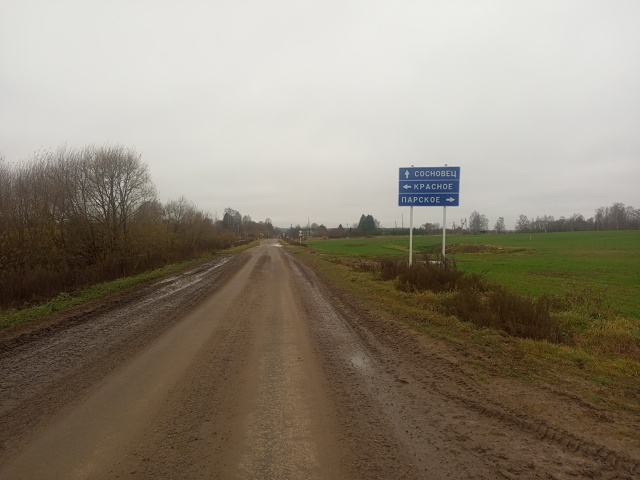 На первом километре с.Сосновец в сторону с.Болотново н...