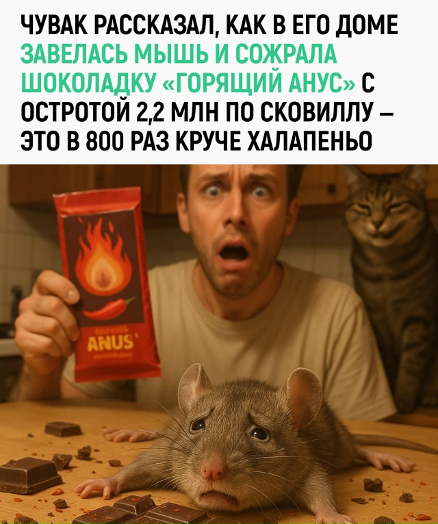 Мышь хотела сладкого, а получила билет в ад без пересад...