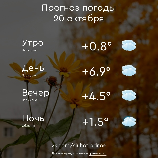 ⛅ Доброе утро, Отрадненцы! Всем продуктивного и приятн...