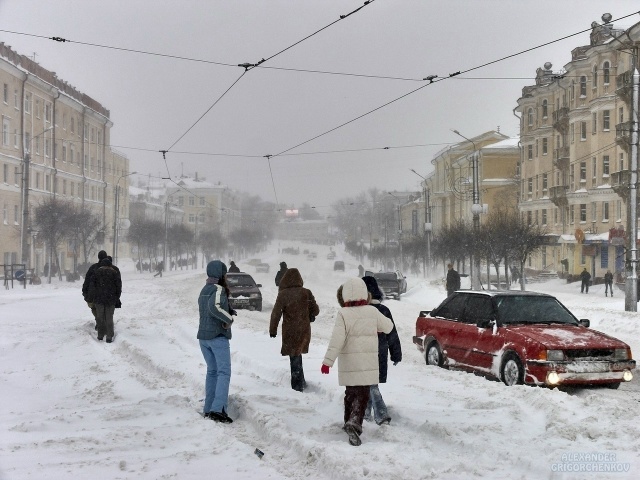 А помните ноябрьский снегопад 2004-го. Год, когда Смоляне...