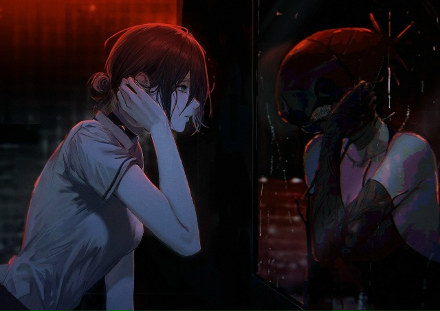 #Chainsaw_Man / Человек-бензопила
Взрывной ночки с Резе от ai...