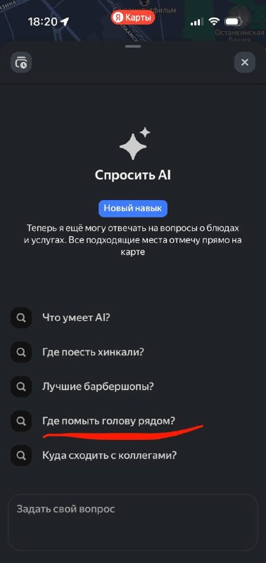 Наконец-то нейросеть решает настоящие проблемы человечества: ИИ-чат в Яндекс Картах теперь подсказыв
