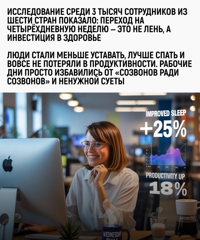 Оказалось, чтобы работать лучше, нужно... меньше работа?...