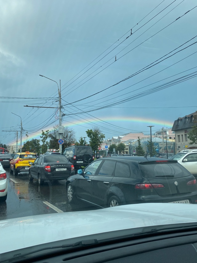 Вот такая красота была сегодня в Туле😍🌈