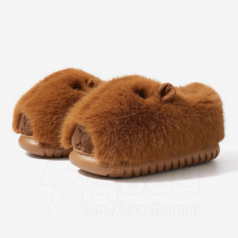 Бренд Hello Slippers выпустил пушистые тапки в виде капибар с выражением «ещё пять минут»
Стоят шед