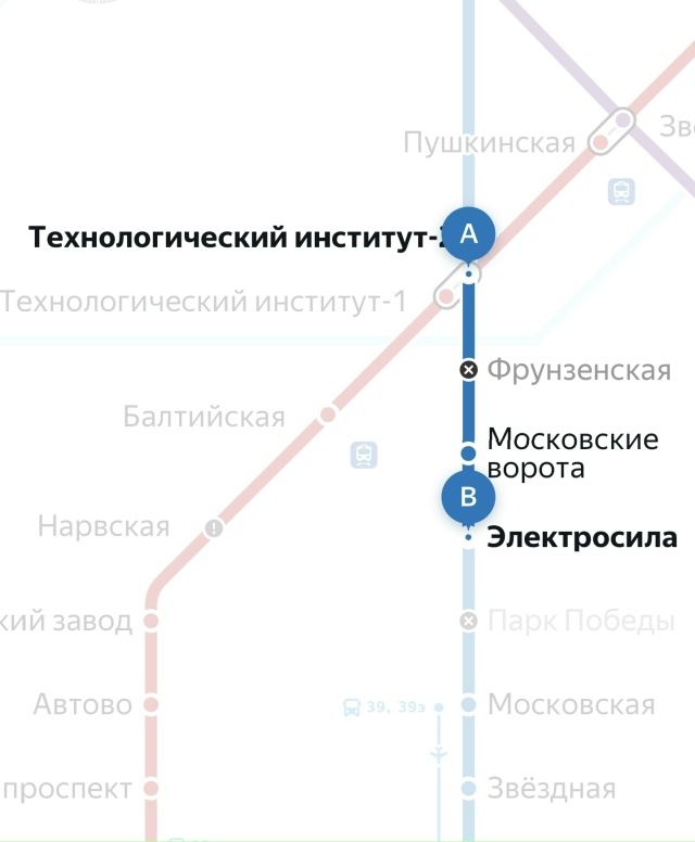 Я ехал в метро от Технологического института 2 - ая ветк...