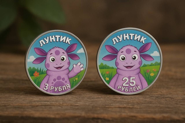 ЦБ выпустит монеты с Лунтиком из серебра, а номинал буд...