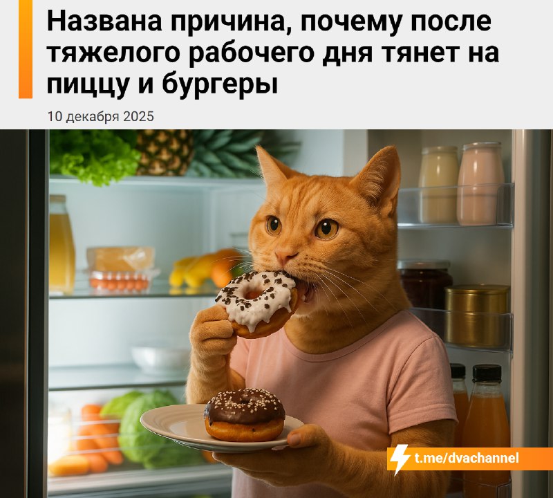 Желание наброситься на фастфуд после работы — это нормально, объяснили врачи
Дело не в слабой силе