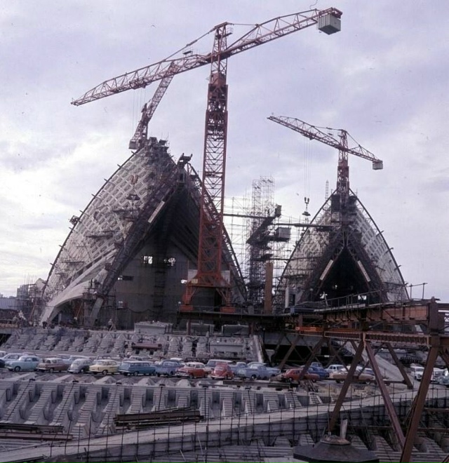 Cтрoительствo Cиднейcкᴏᴦᴏ оперного тeатpа, 1973 ᴦoд